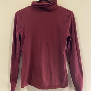 Burgundy turtleneck